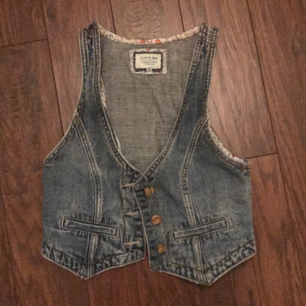 Forever 21 denim vest, size M
